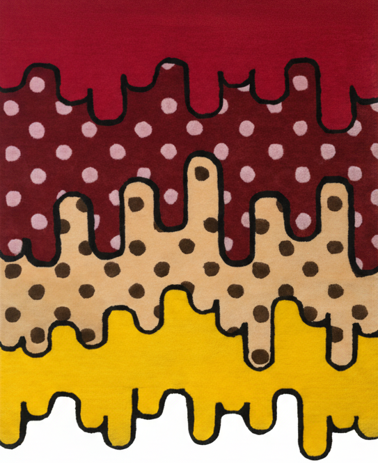 Polka Noise Designer Hand Tufted Rug