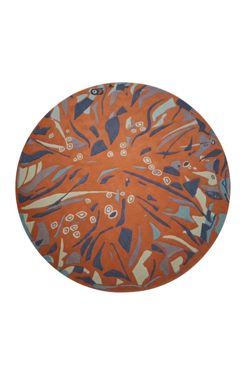 Sharp Round Hand Tufted Rug