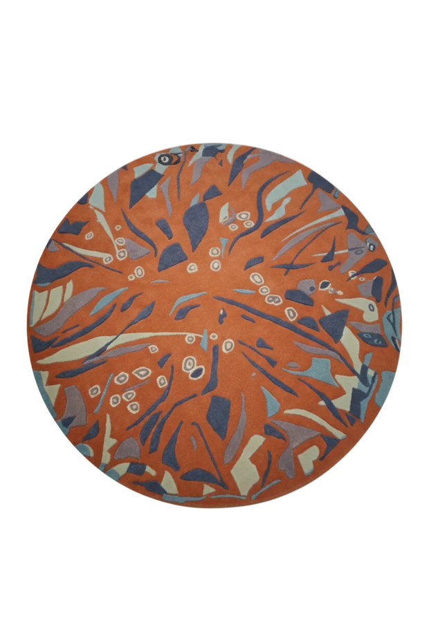 Sharp Round Hand Tufted Rug