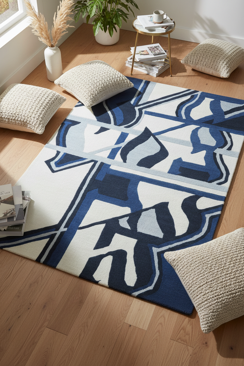 Yad Bhavam Tad Bhawati Designer Hand Tufted Rug