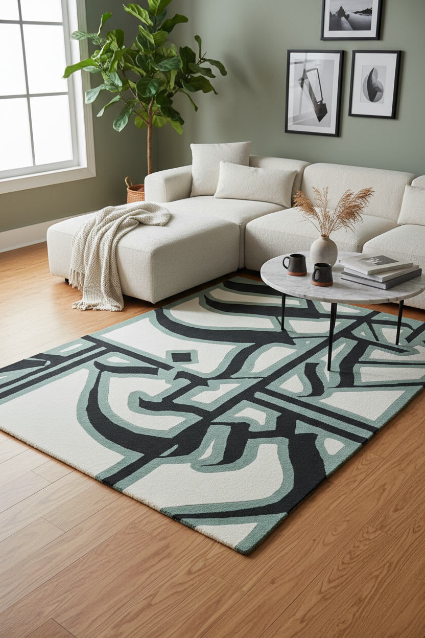 Antaha Asti Prarambh Designer Hand Tufted Rug