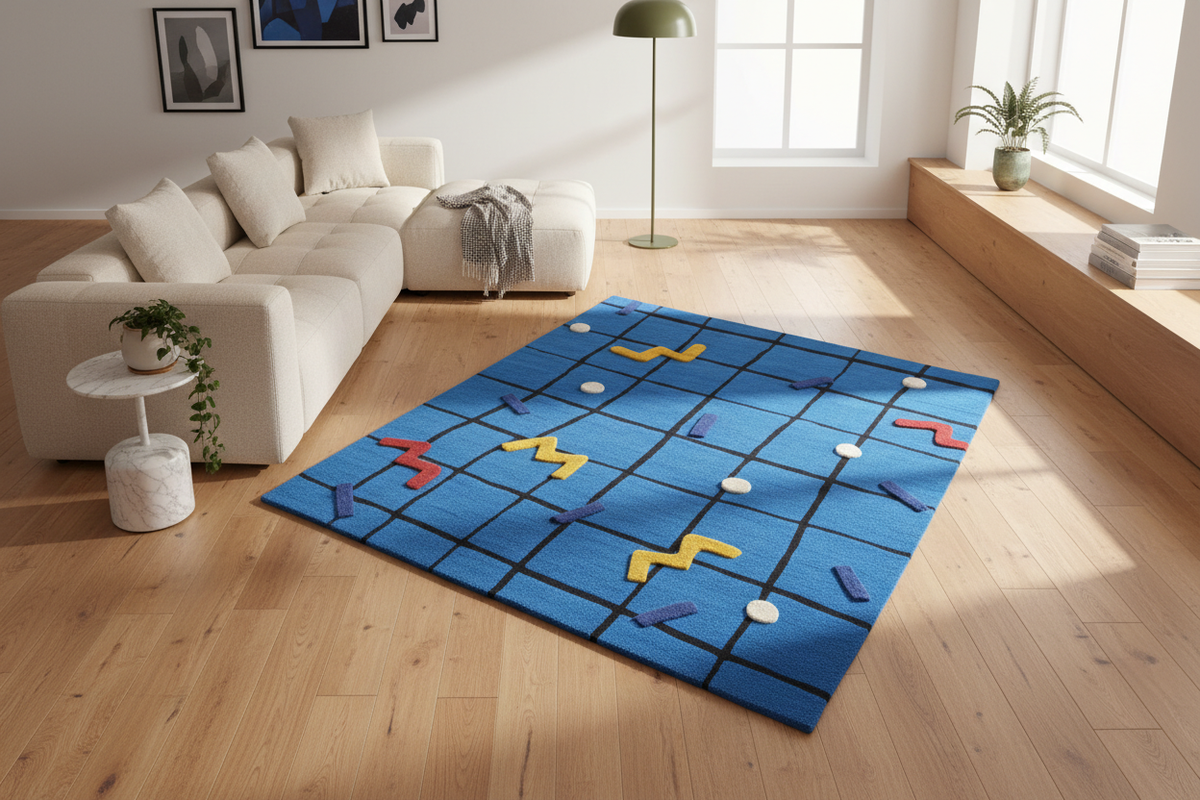 Pixel Pop Designer Hand Tufted Rug