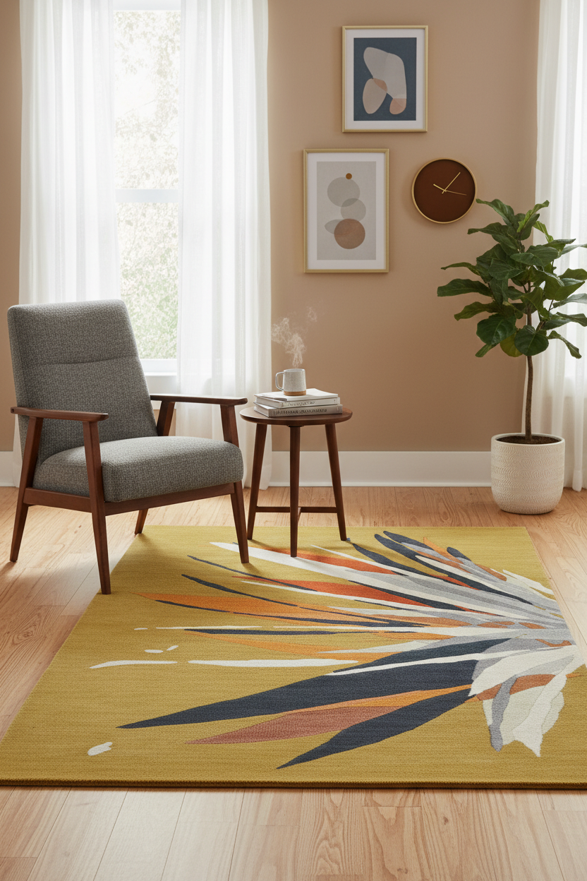 Shard Rectangle Hand Tufted Rug