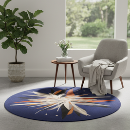 Shard Round  Hand Tufted Rug