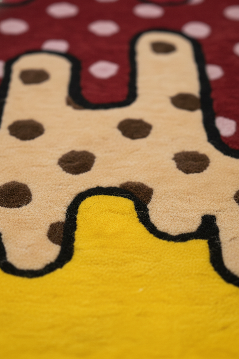 Polka Noise Designer Hand Tufted Rug