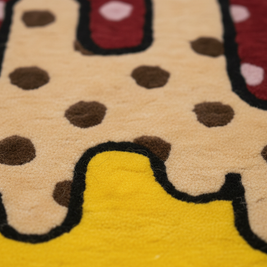Polka Noise Designer Hand Tufted Rug