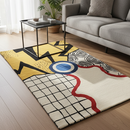 Pop Turf Designer Hand Tufted Rug