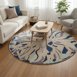 Sharp Round Hand Tufted Rug