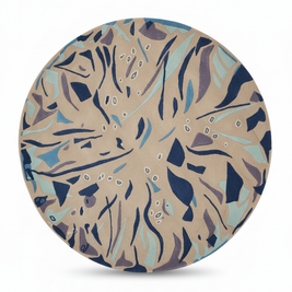 Sharp Round Hand Tufted Rug