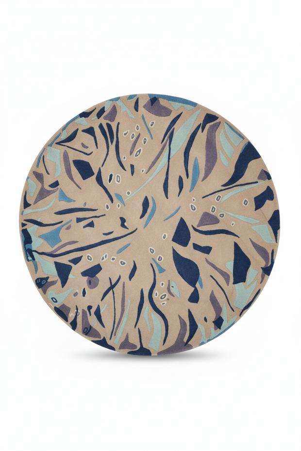 Sharp Round Hand Tufted Rug