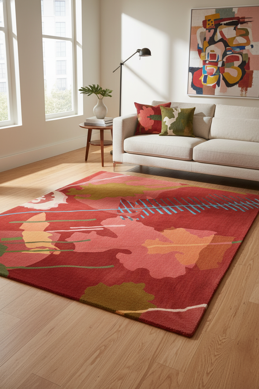 Spill Contemporary Hand Tufted Rug